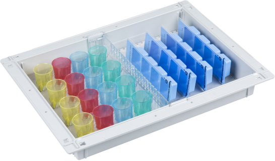 ISO dispensing trays