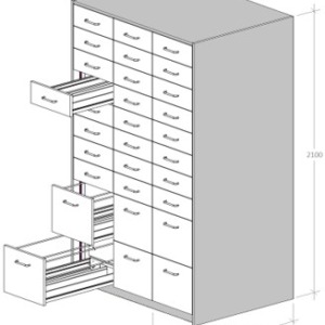 M-PT PharmaTower-lääkelaatikosto