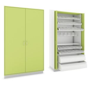 MedicStorage системы стальных полок для больничных аптек