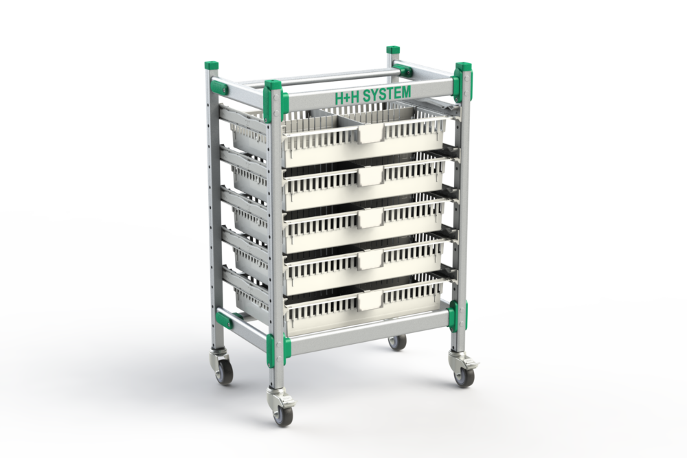FlexShelf wheeled shelves